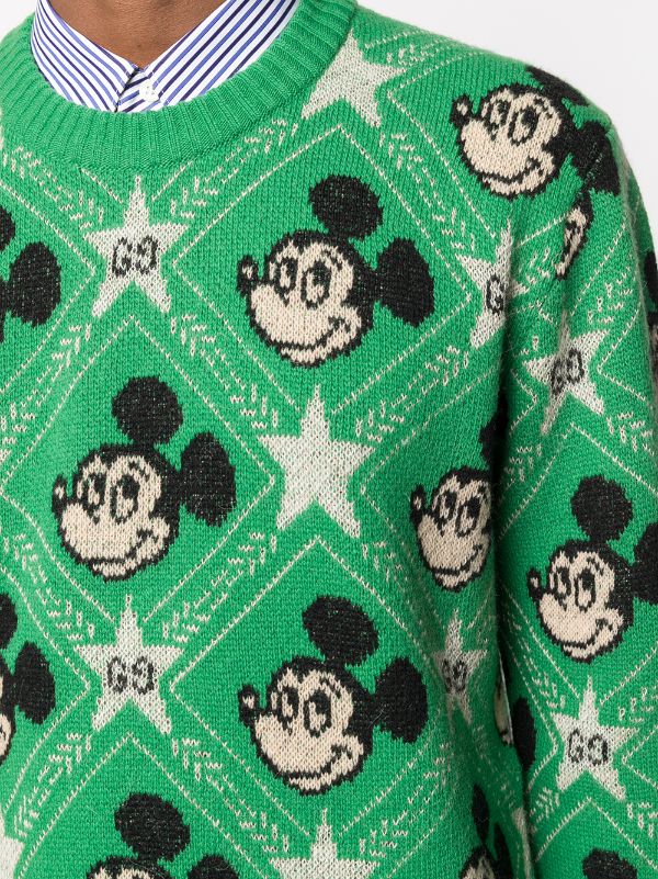 Detail Gucci Mickey Mouse Sweater Green Nomer 34