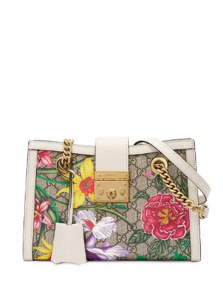 Detail Gucci Padlock Floral Bag Nomer 3