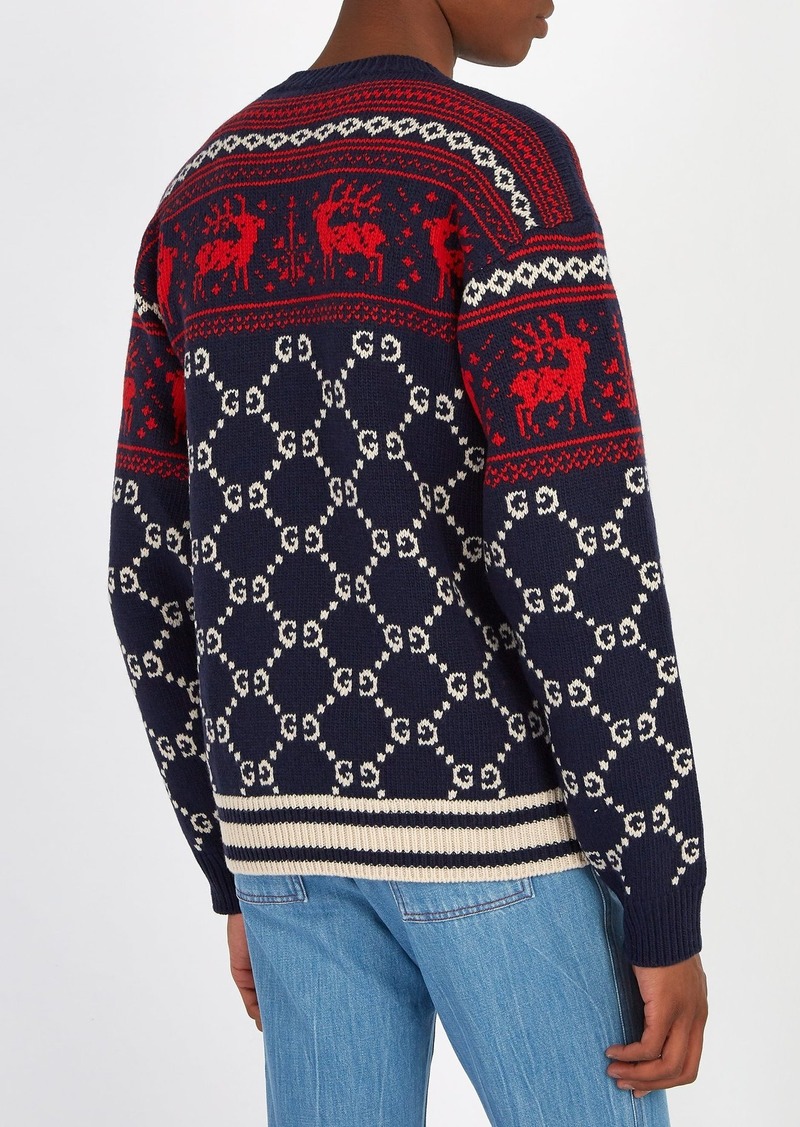 Detail Gucci Reindeer Sweater Nomer 13