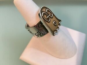 Detail Gucci Silver G Ghost Ring Nomer 24