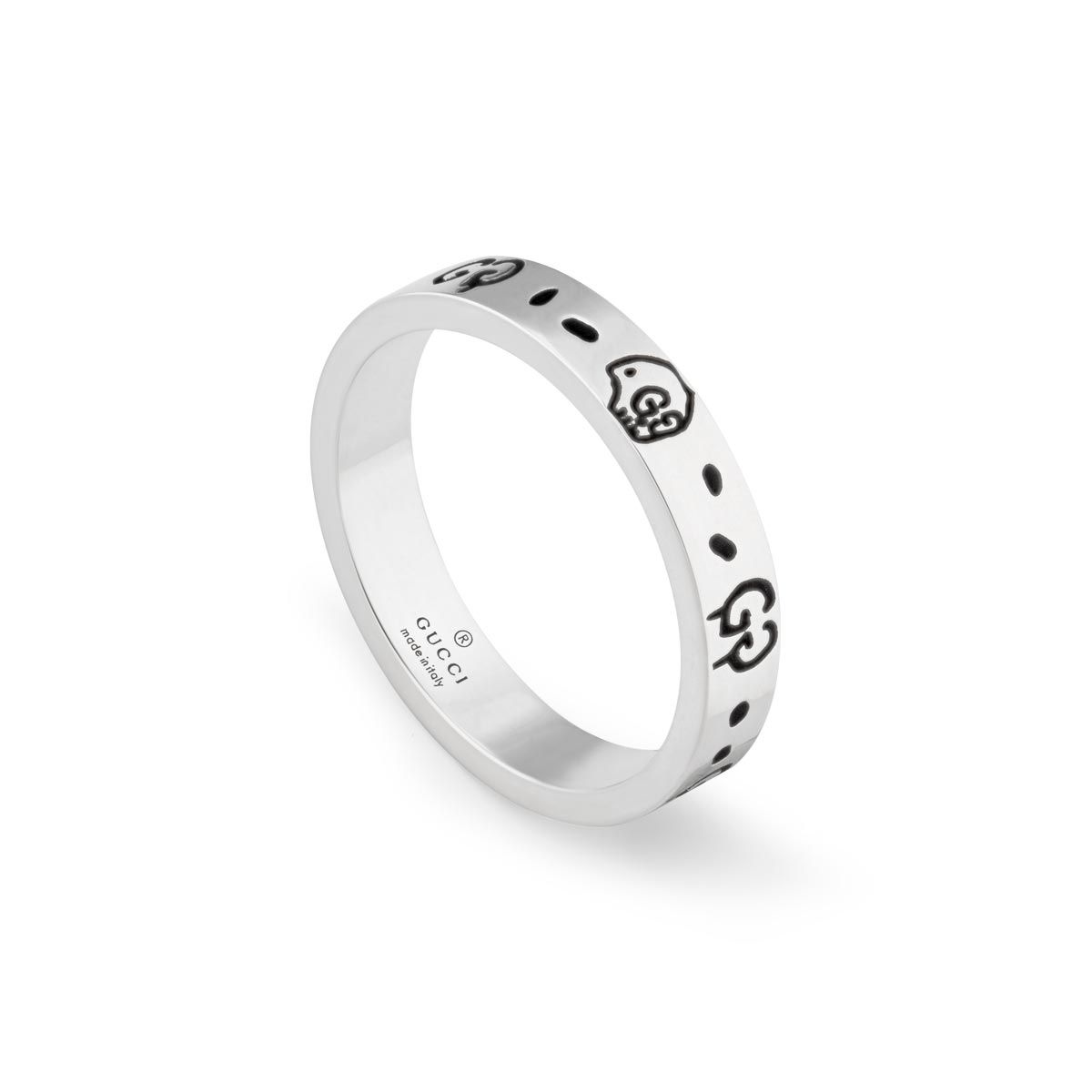 Detail Gucci Silver G Ghost Ring Nomer 4