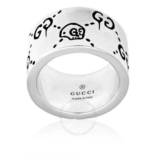 Detail Gucci Silver G Ghost Ring Nomer 54