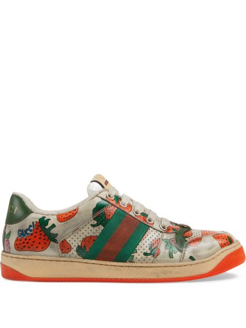 Detail Gucci Strawberry Tennis Shoes Nomer 7