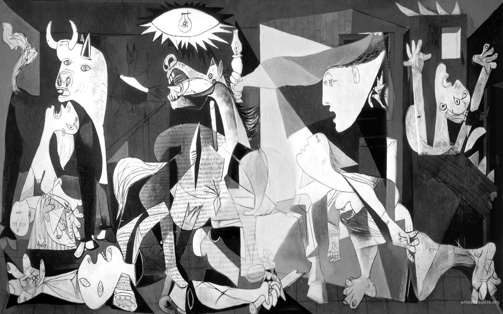 Detail Guernica Painting Hd Nomer 2