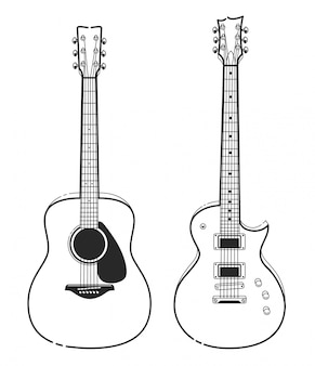 Detail Guitar Png Vector Nomer 32