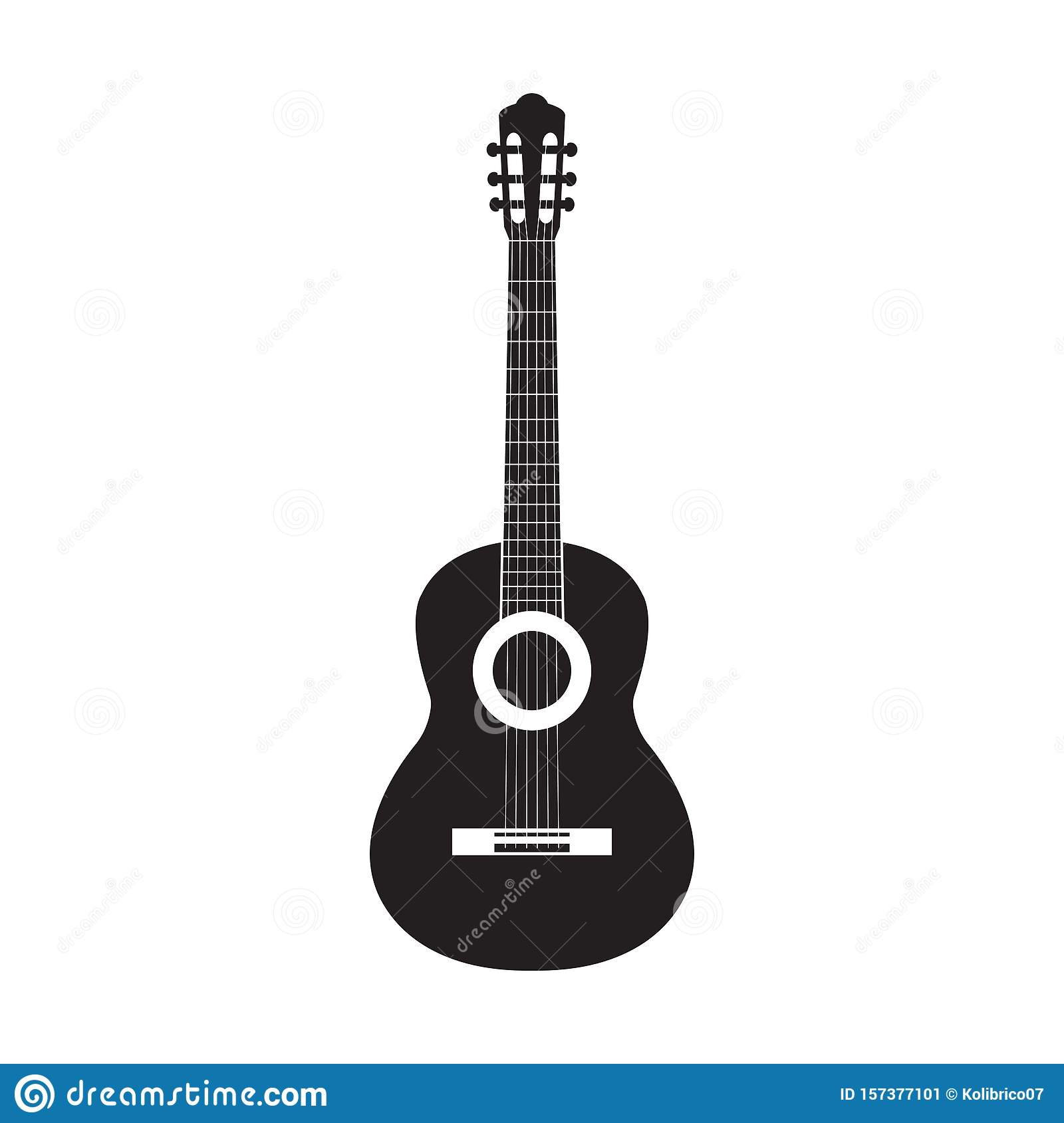 Detail Guitar Silhouette Vector Nomer 47