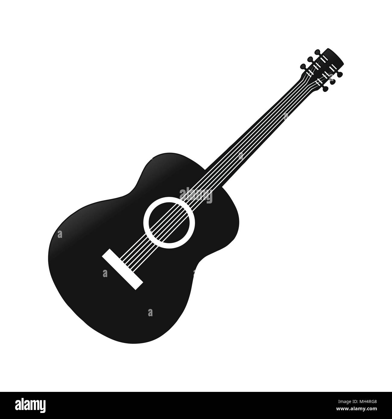 Detail Guitar Silhouette Vector Nomer 56