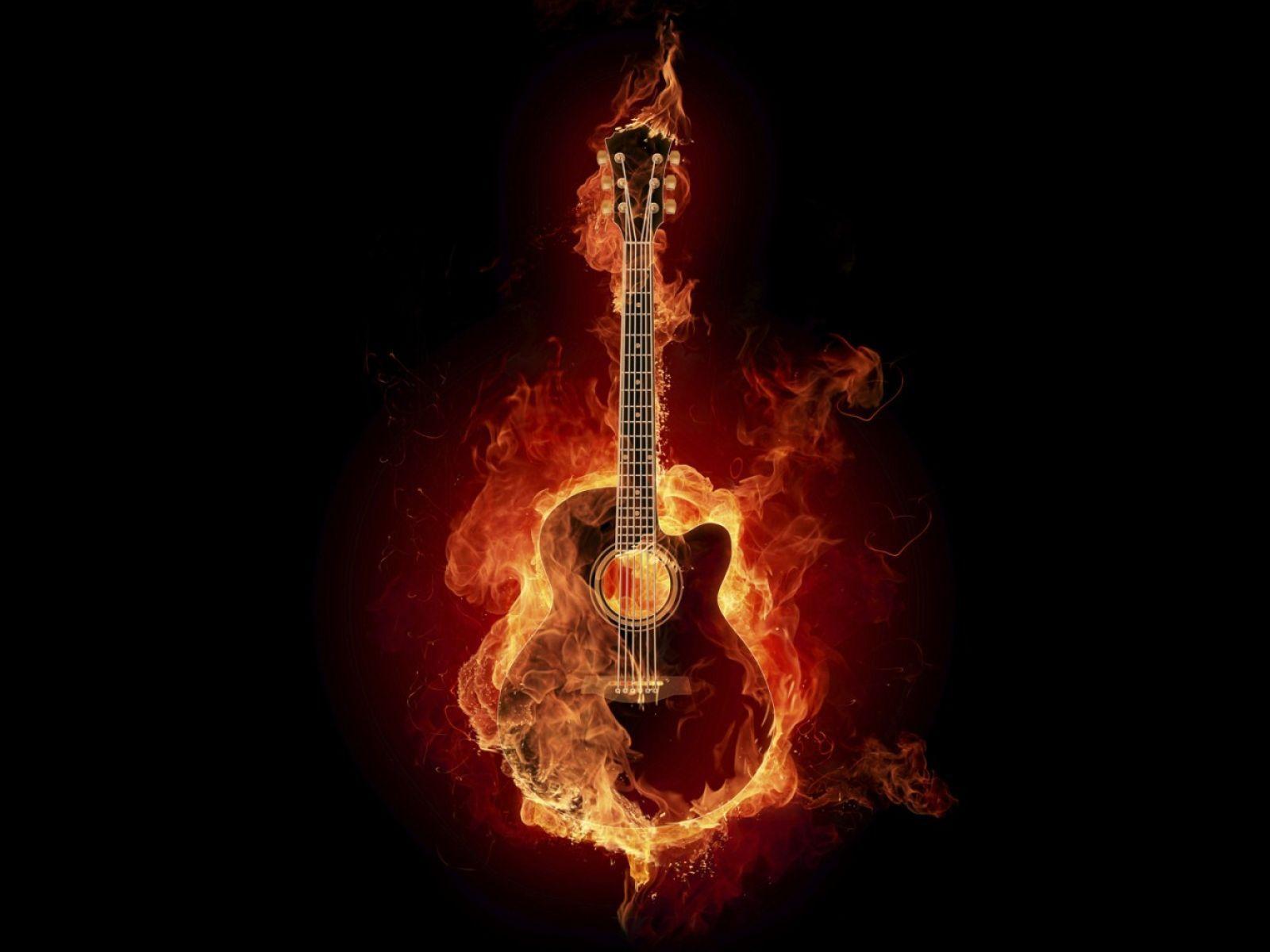 Detail Guitar Wallpaper 3d Nomer 2