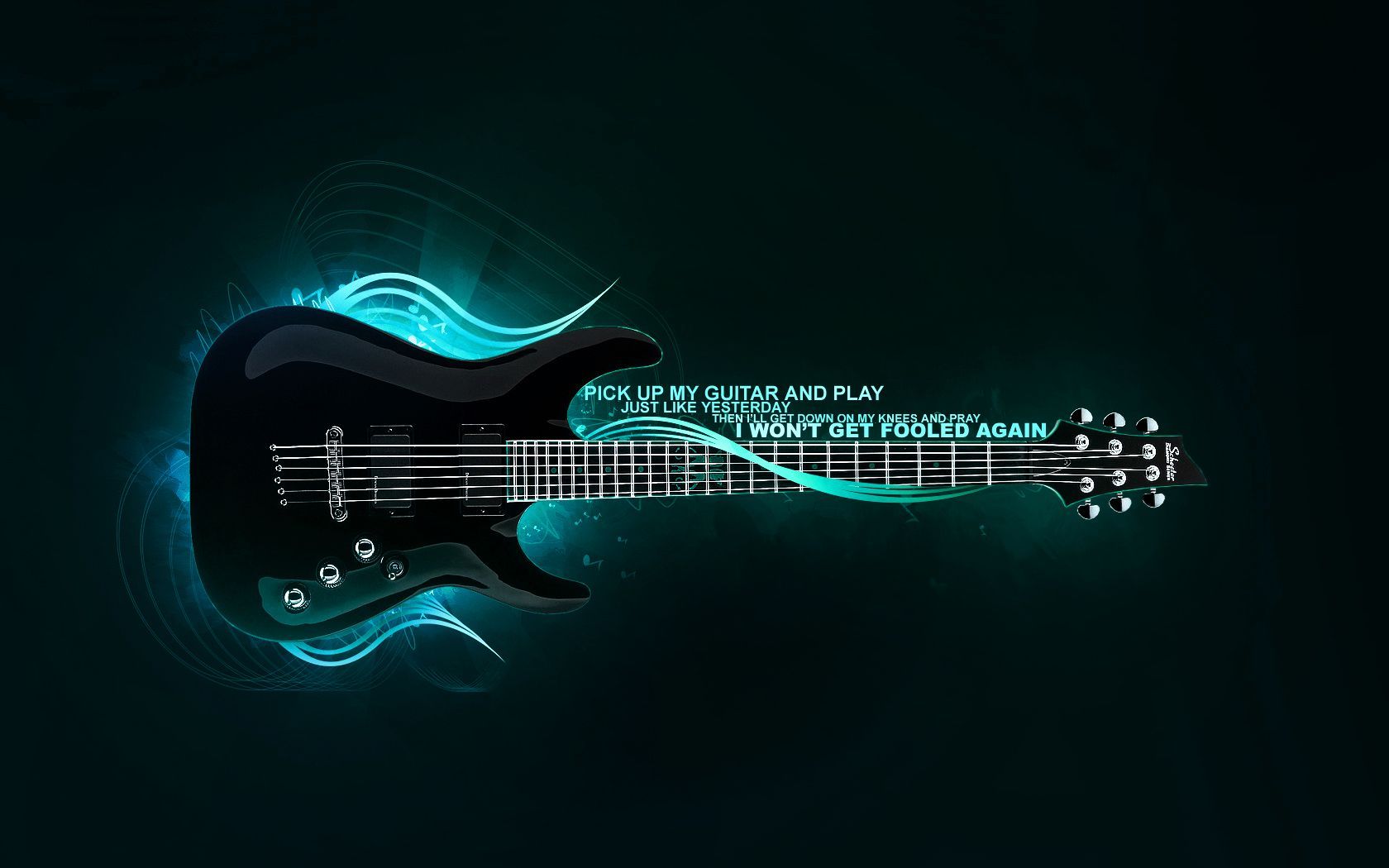 Detail Guitar Wallpaper 3d Nomer 12