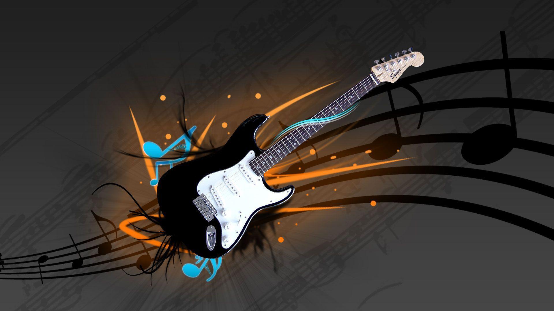 Detail Guitar Wallpaper 3d Nomer 15