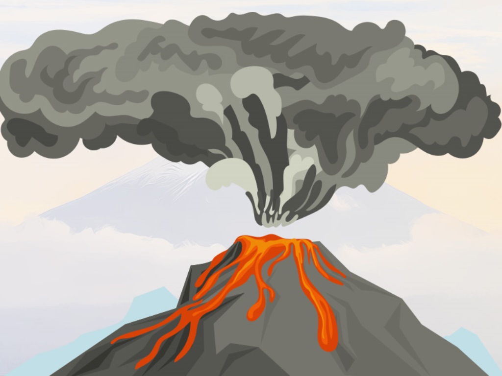 Detail Gunung Berapi Kartun Nomer 15