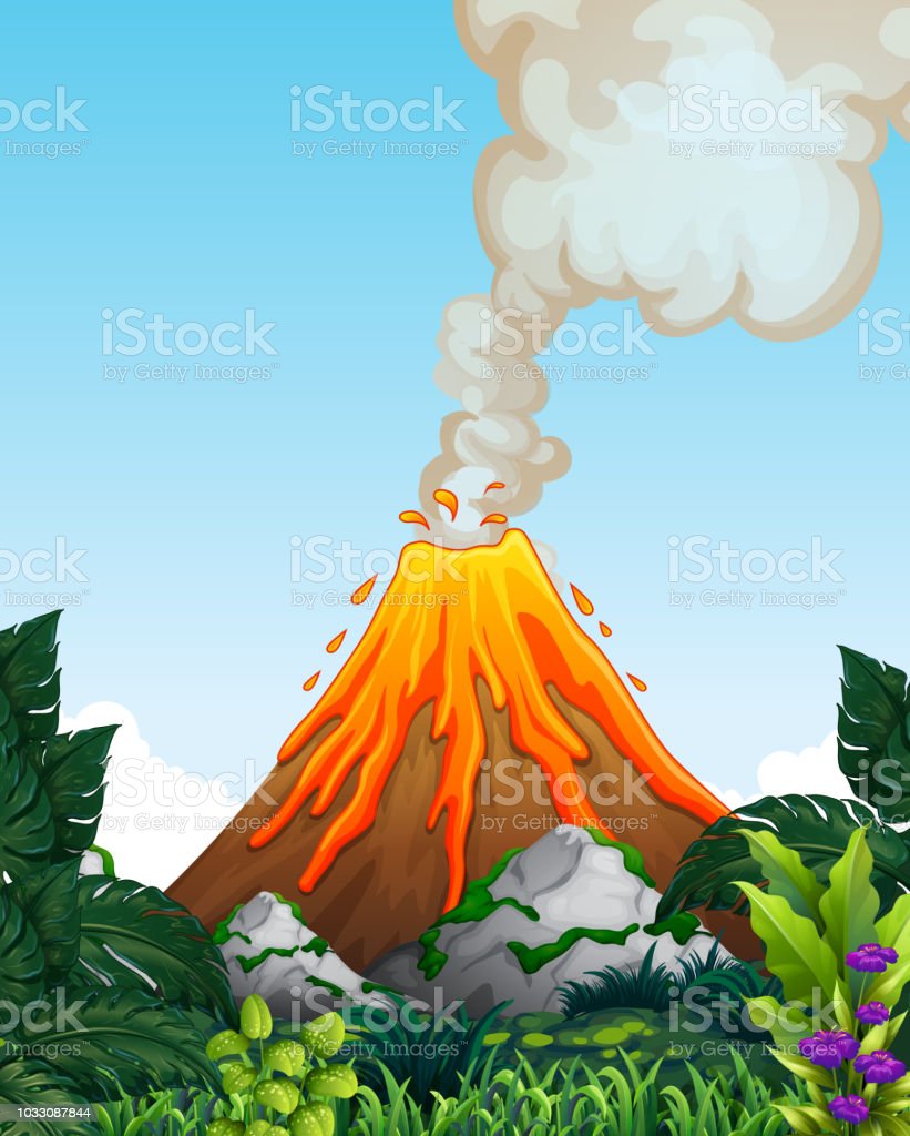Detail Gunung Berapi Kartun Nomer 16