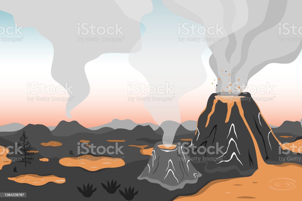 Detail Gunung Berapi Kartun Nomer 20