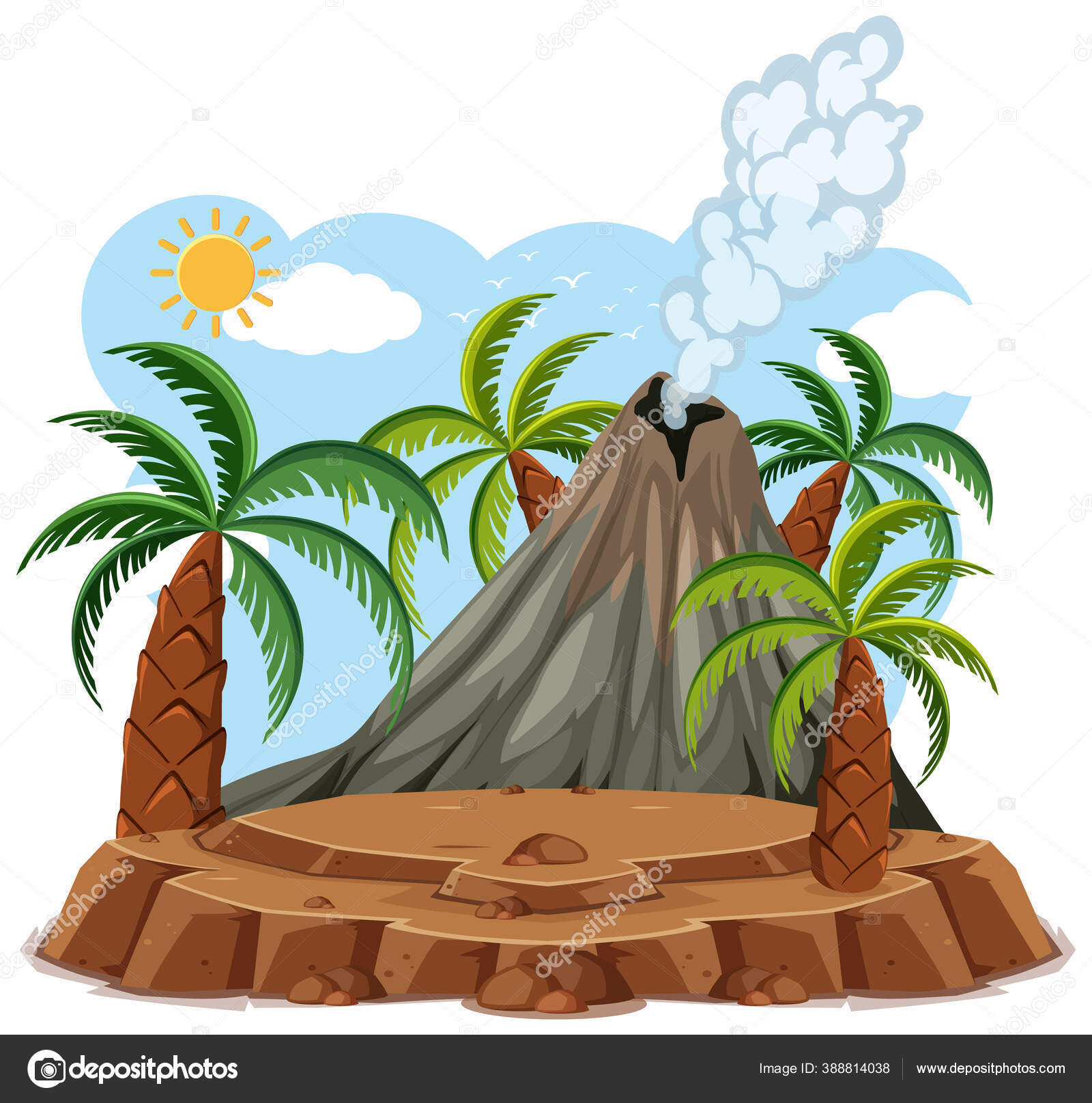 Detail Gunung Berapi Kartun Nomer 36