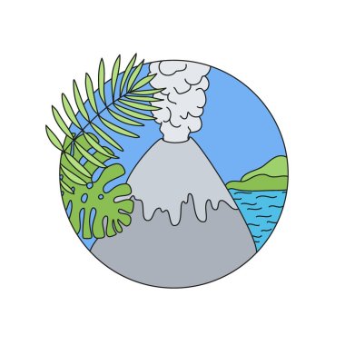 Detail Gunung Merapi Vector Nomer 42