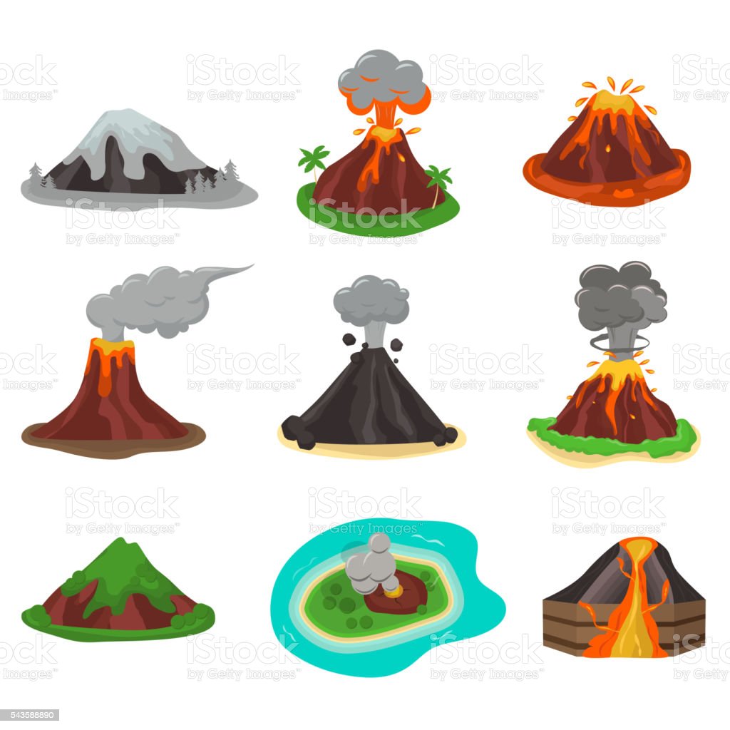 Detail Gunung Merapi Vector Nomer 44