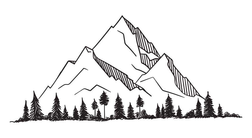 Detail Gunung Png Vector Nomer 32