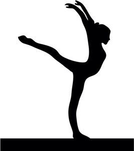 Detail Gymnast Silhouette Clip Art Nomer 13