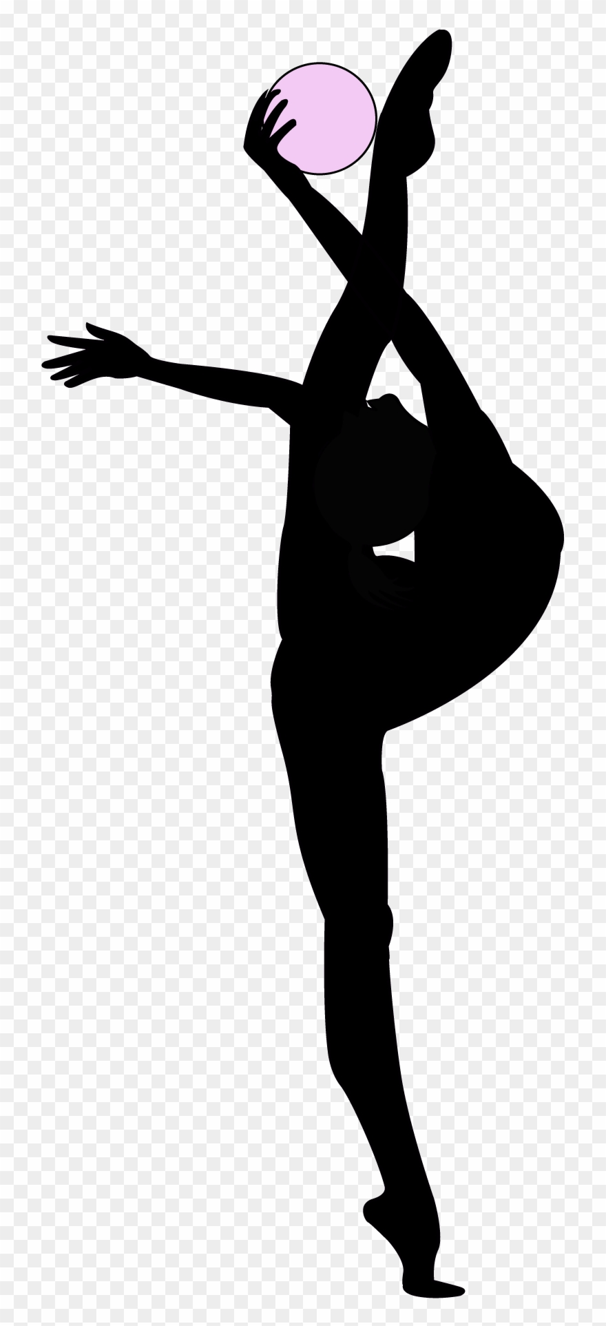 Detail Gymnast Silhouette Clip Art Nomer 20