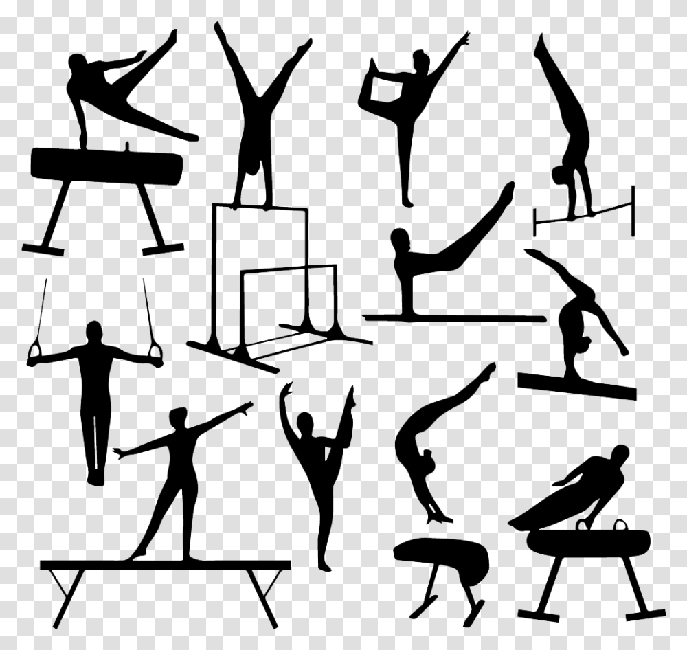 Detail Gymnast Silhouette Clip Art Nomer 51