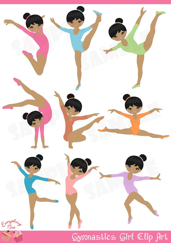 Detail Gymnastics Clipart Color Nomer 9