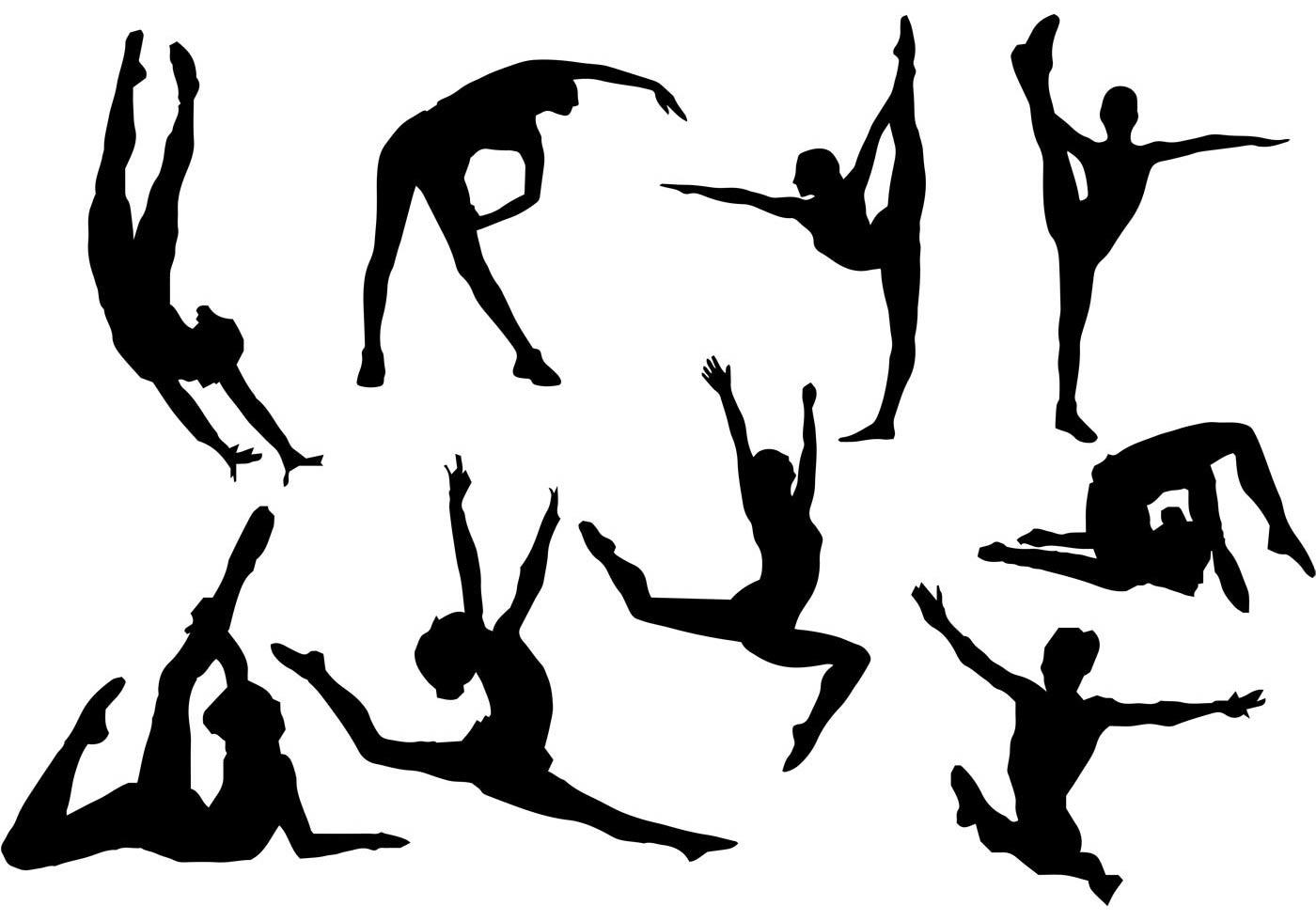 Detail Gymnastics Silhouettes Nomer 23