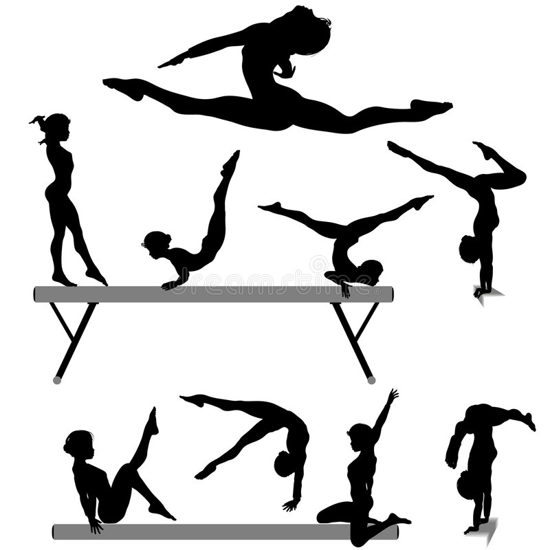 Detail Gymnastics Silhouettes Nomer 31