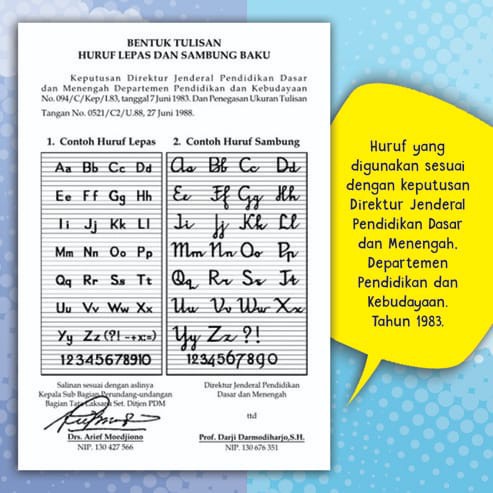 Detail H Besar Huruf Sambung Nomer 22