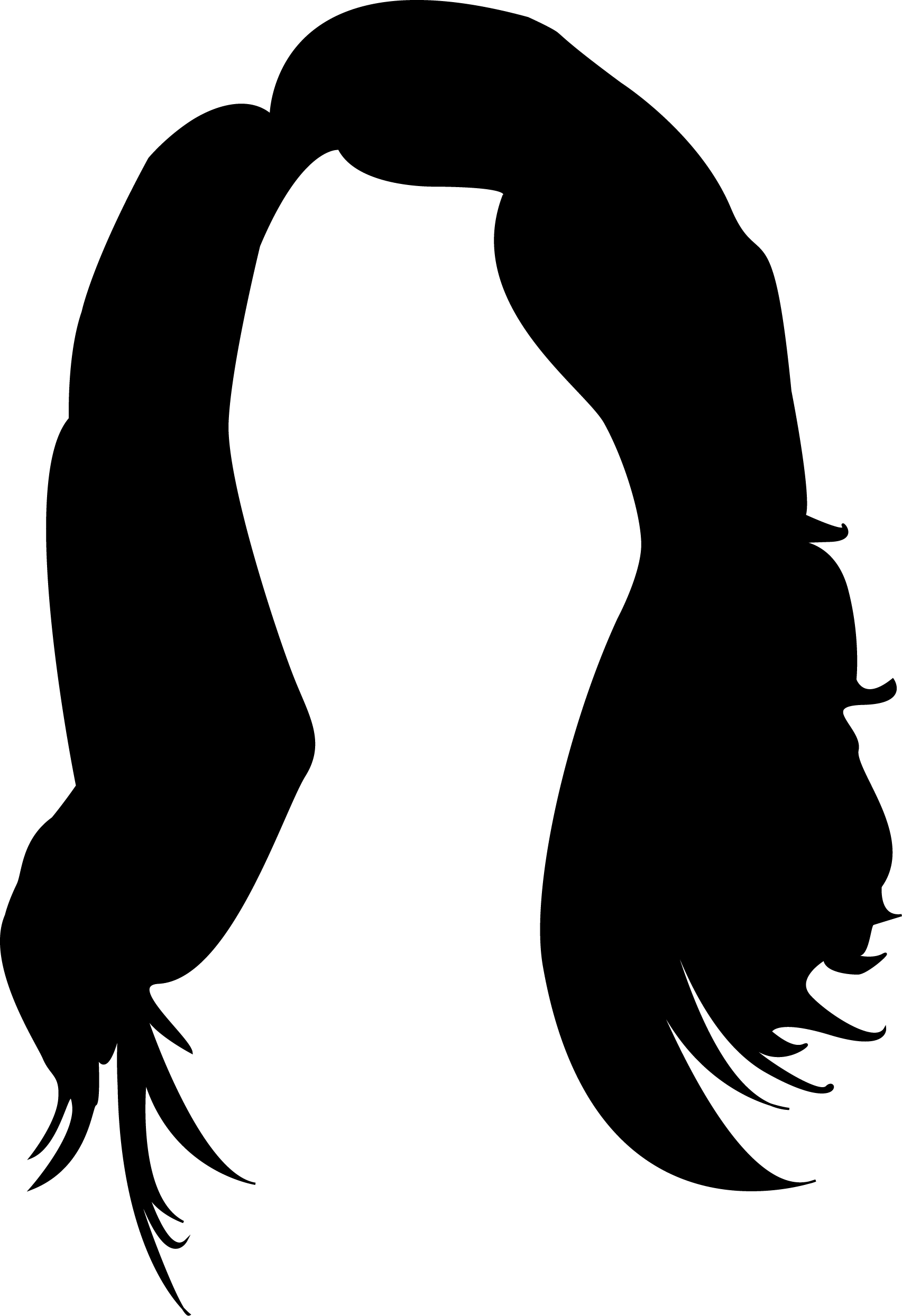 Detail Hair Silhouette Png Nomer 33