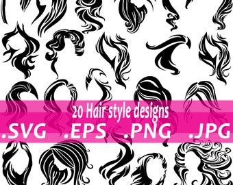 Detail Hair Silhouette Png Nomer 42