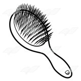 Detail Hairbrush Clipart Black And White Nomer 31
