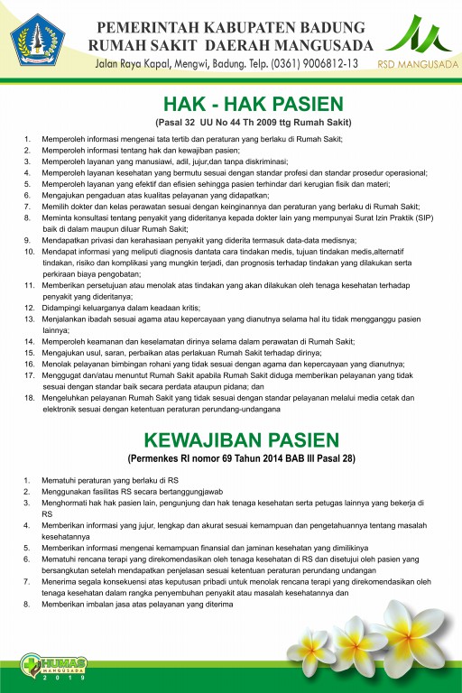 Detail Hak Dan Kewajiban Pasien Di Rumah Sakit Nomer 3