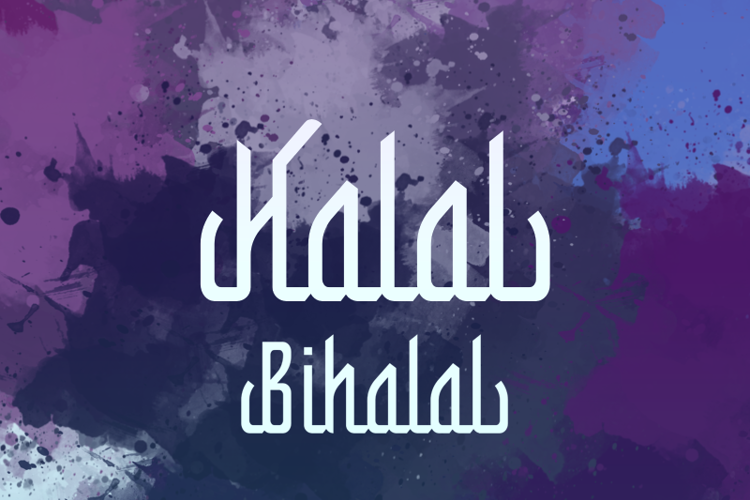 Detail Halal Bihalal Font Nomer 3