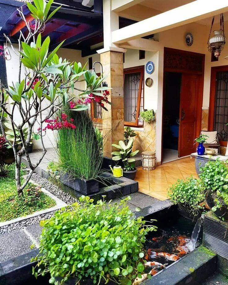 Halaman Rumah Sederhana 56+ Koleksi Gambar