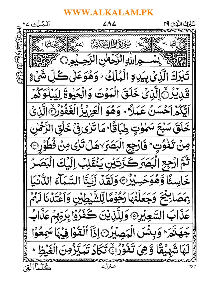 Detail Halaman Surat Al Mulk Nomer 20