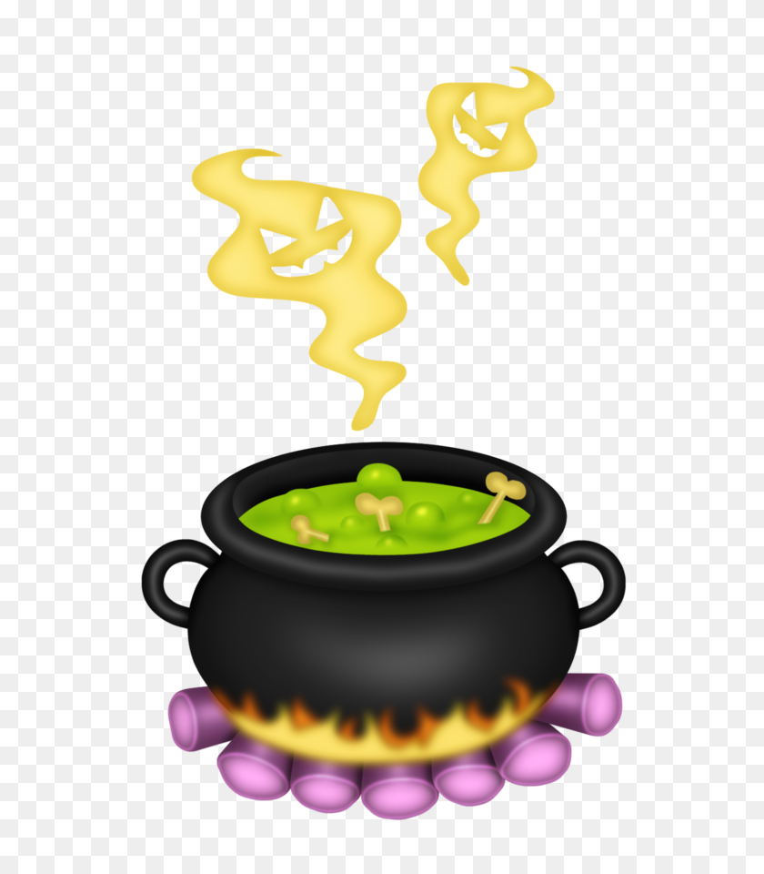 Detail Halloween Cauldron Clip Art Nomer 23