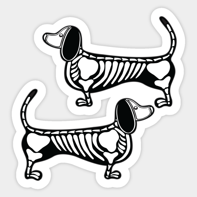 Detail Halloween Dachshund Dog Skeleton Nomer 35