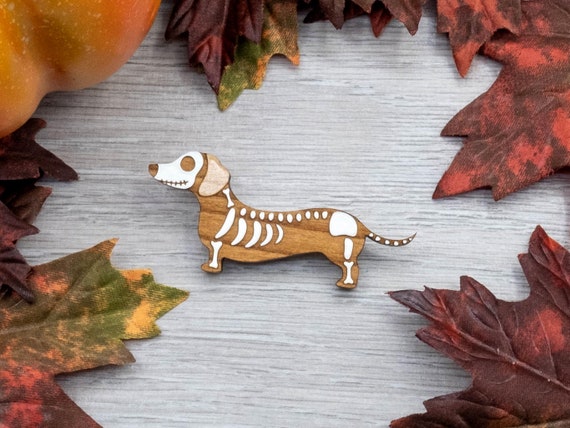 Detail Halloween Dachshund Dog Skeleton Nomer 56