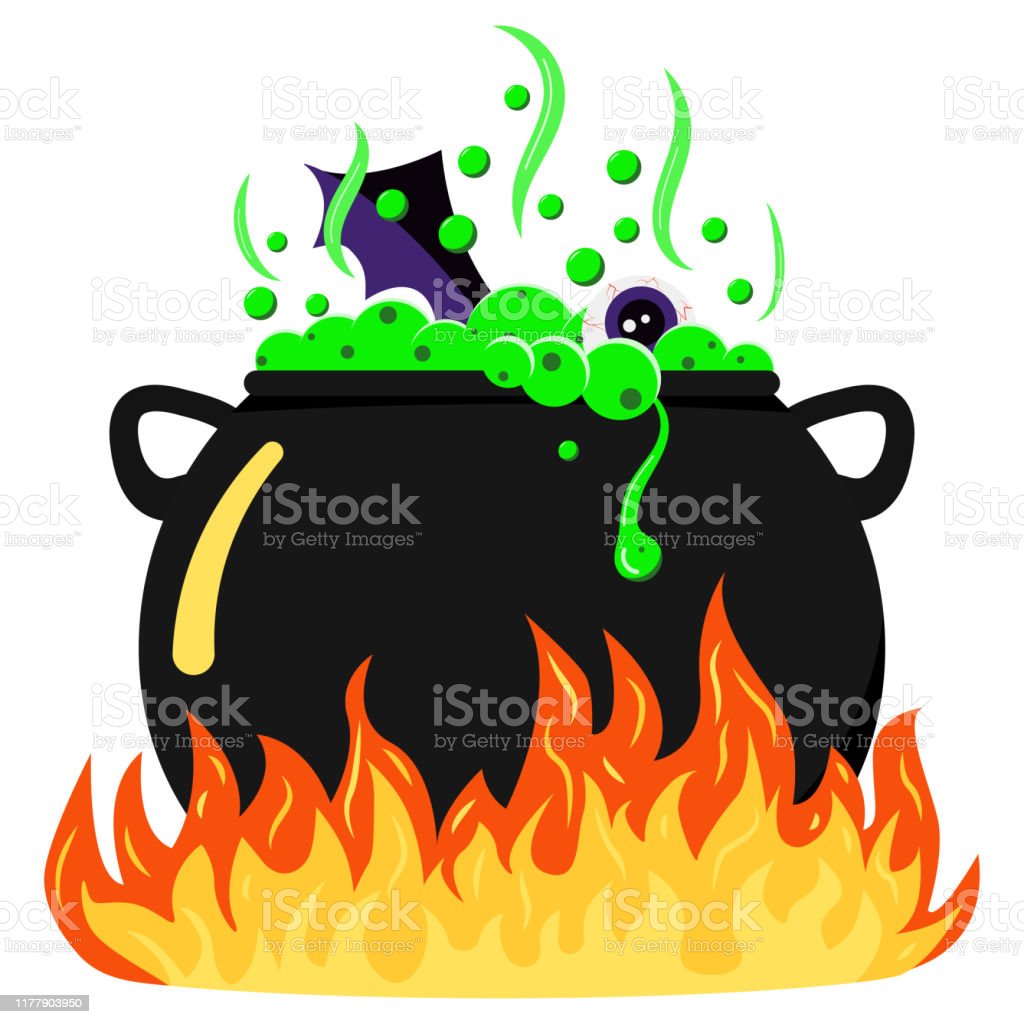 Detail Halloween Flaming Cauldron Nomer 39
