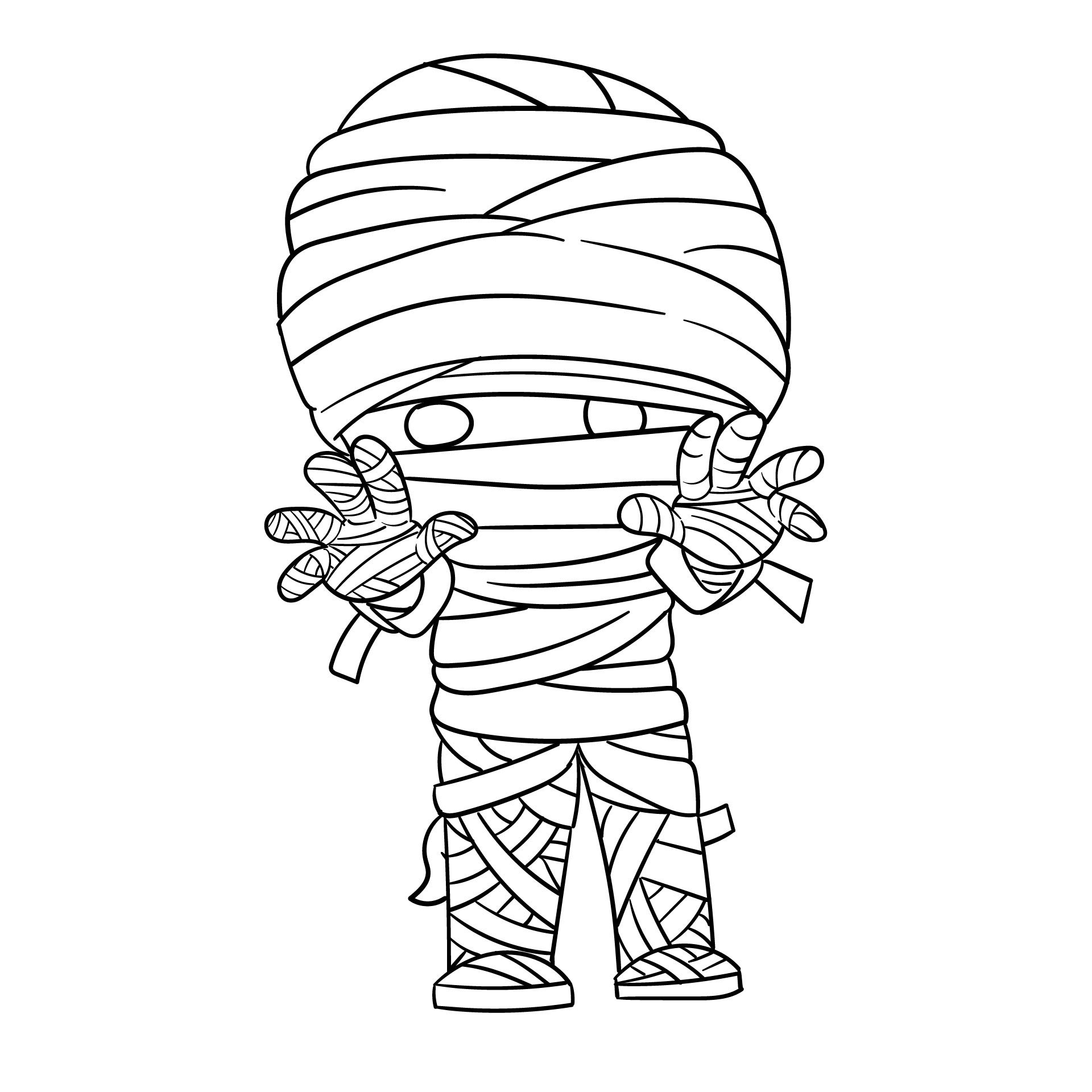 Detail Halloween Mummy Clip Art Nomer 30