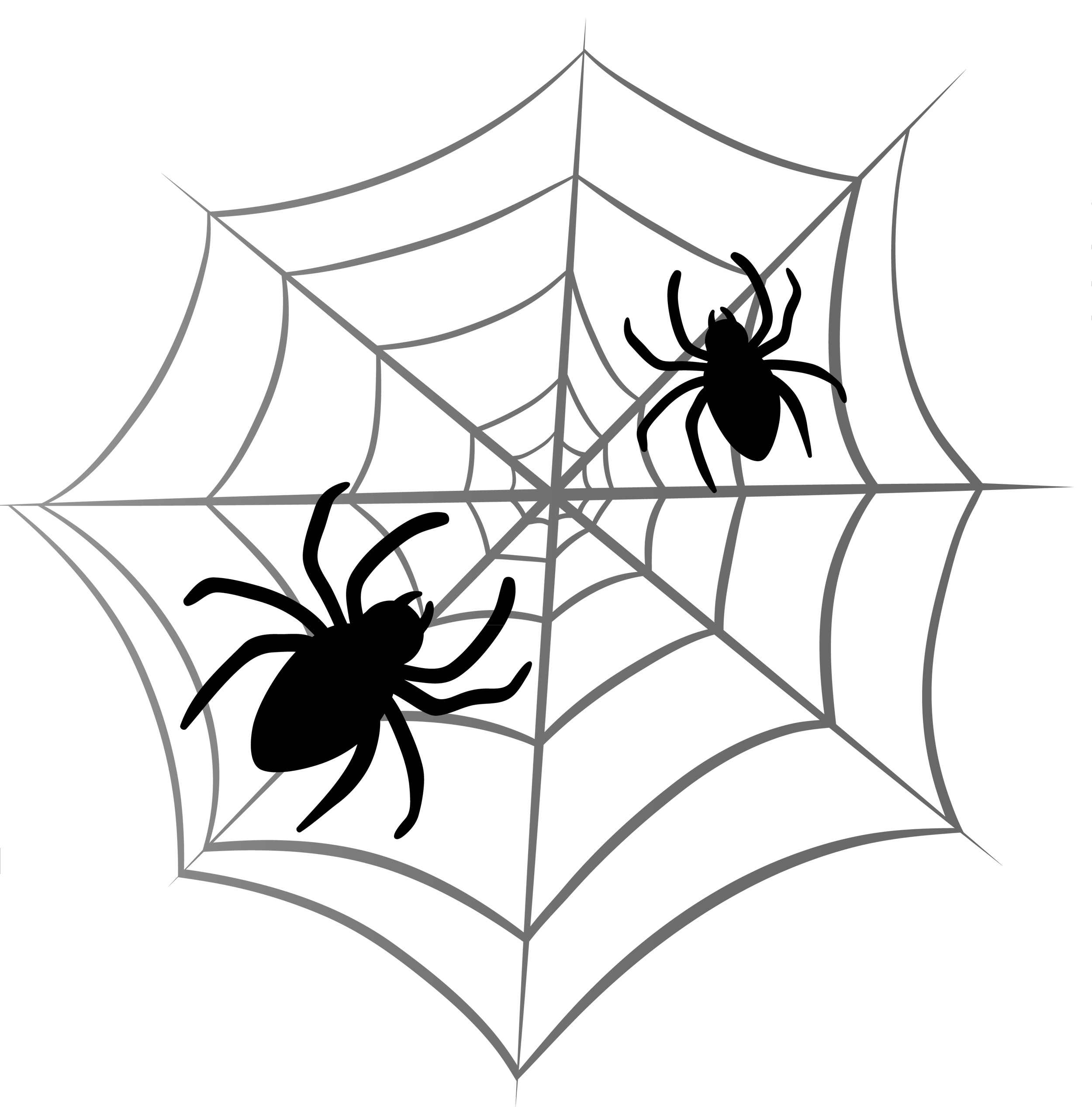 Detail Halloween Spider Web Clipart Nomer 6