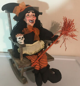 Detail Halloween Witch In Rocking Chair Nomer 9