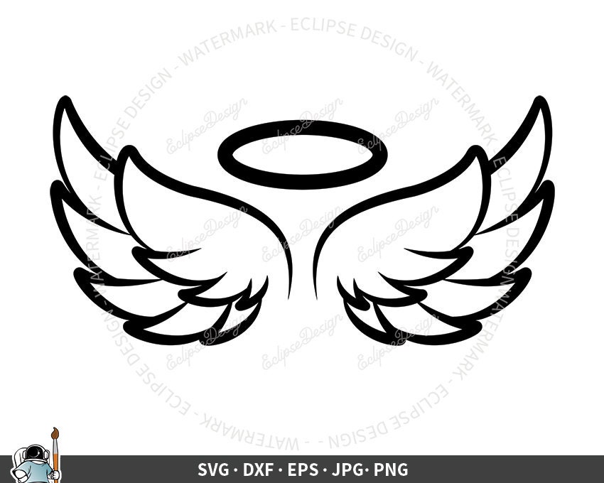 Detail Halo And Wings Clipart Nomer 18