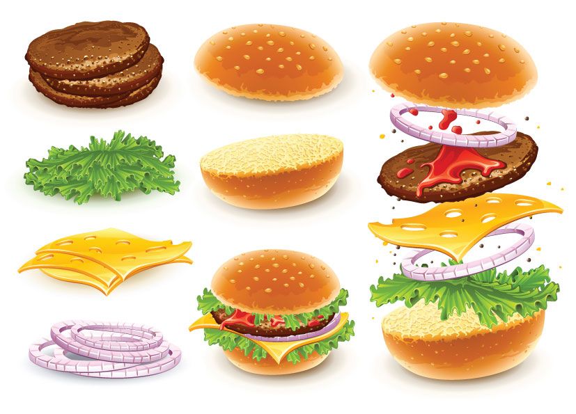 Detail Hamburger Bun Clip Art Nomer 25