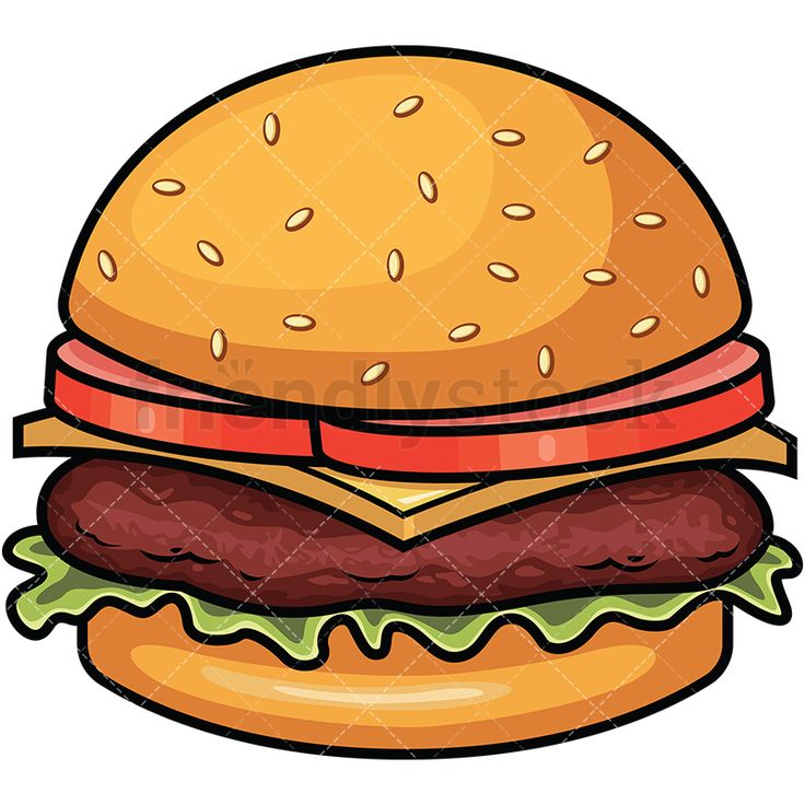 Detail Hamburger Bun Clip Art Nomer 36
