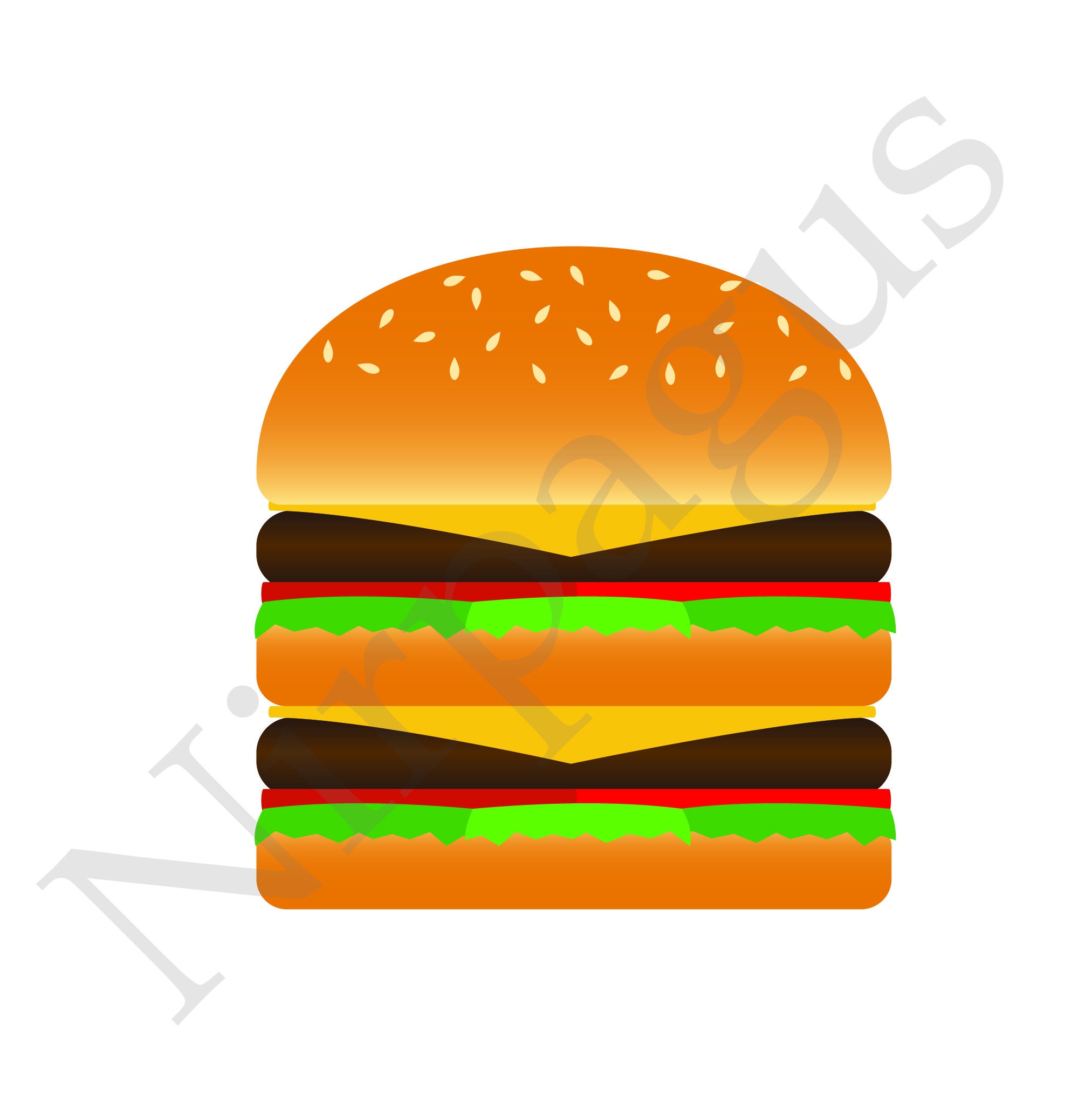 Detail Hamburger Bun Clip Art Nomer 48