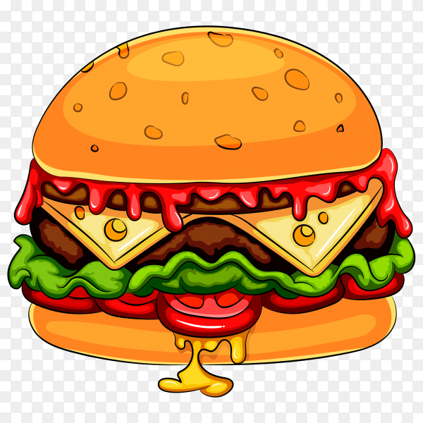 Hamburger Cartoon Png - KibrisPDR