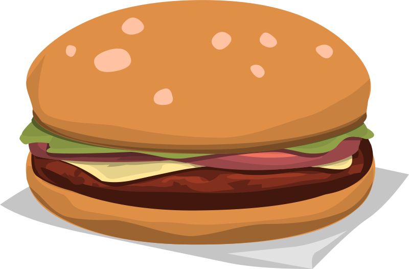 Detail Hamburger Clip Art Free Nomer 28