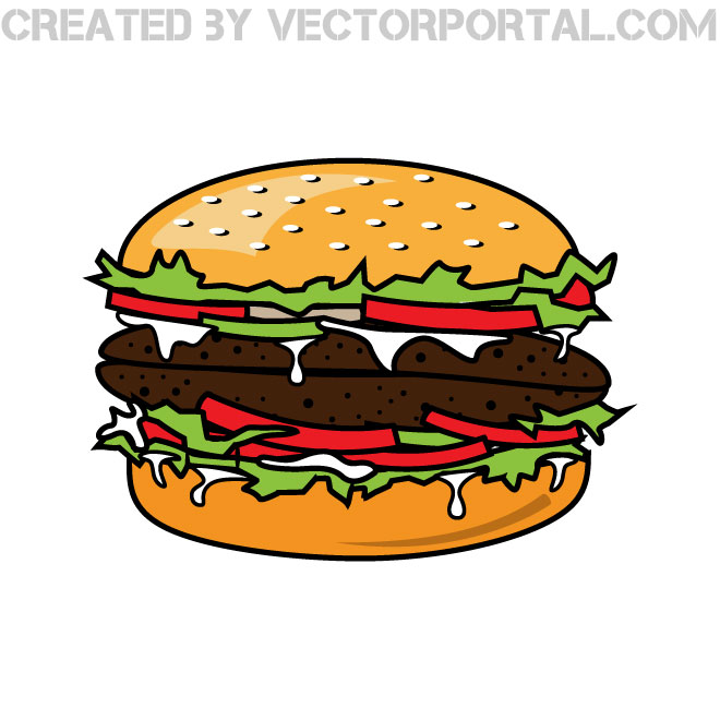 Detail Hamburger Clip Art Free Nomer 36