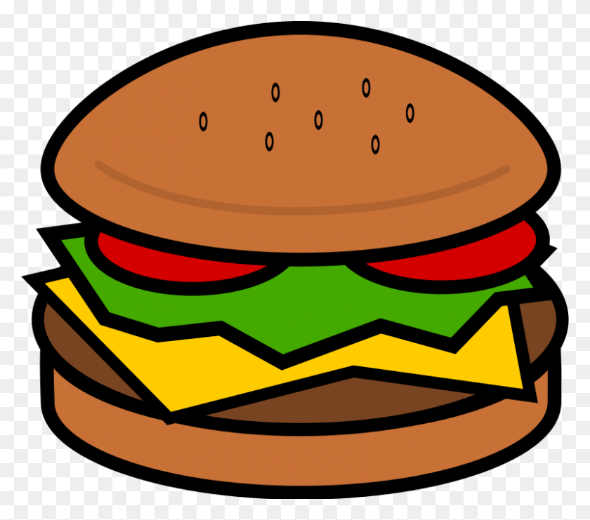 Detail Hamburger Clip Art Free Nomer 9